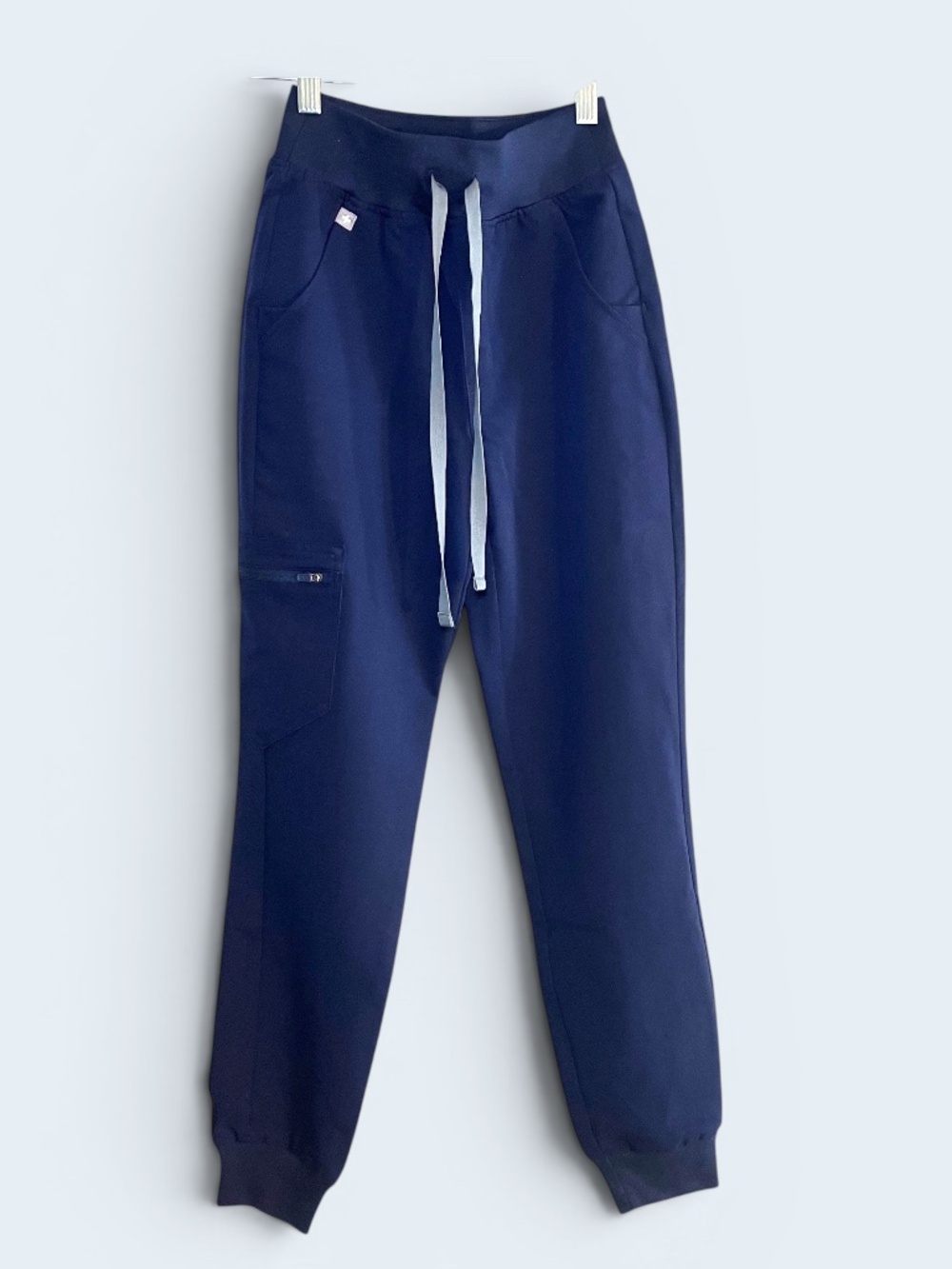 Figs High Waisted Zamora Jogger Navy Scrub Pants Size XXS NWT